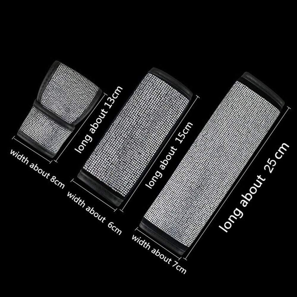 Bling Soft Car-styling Seat Belt Cover Auto Accessories Set Shift Knob Cover Handbrake Cover