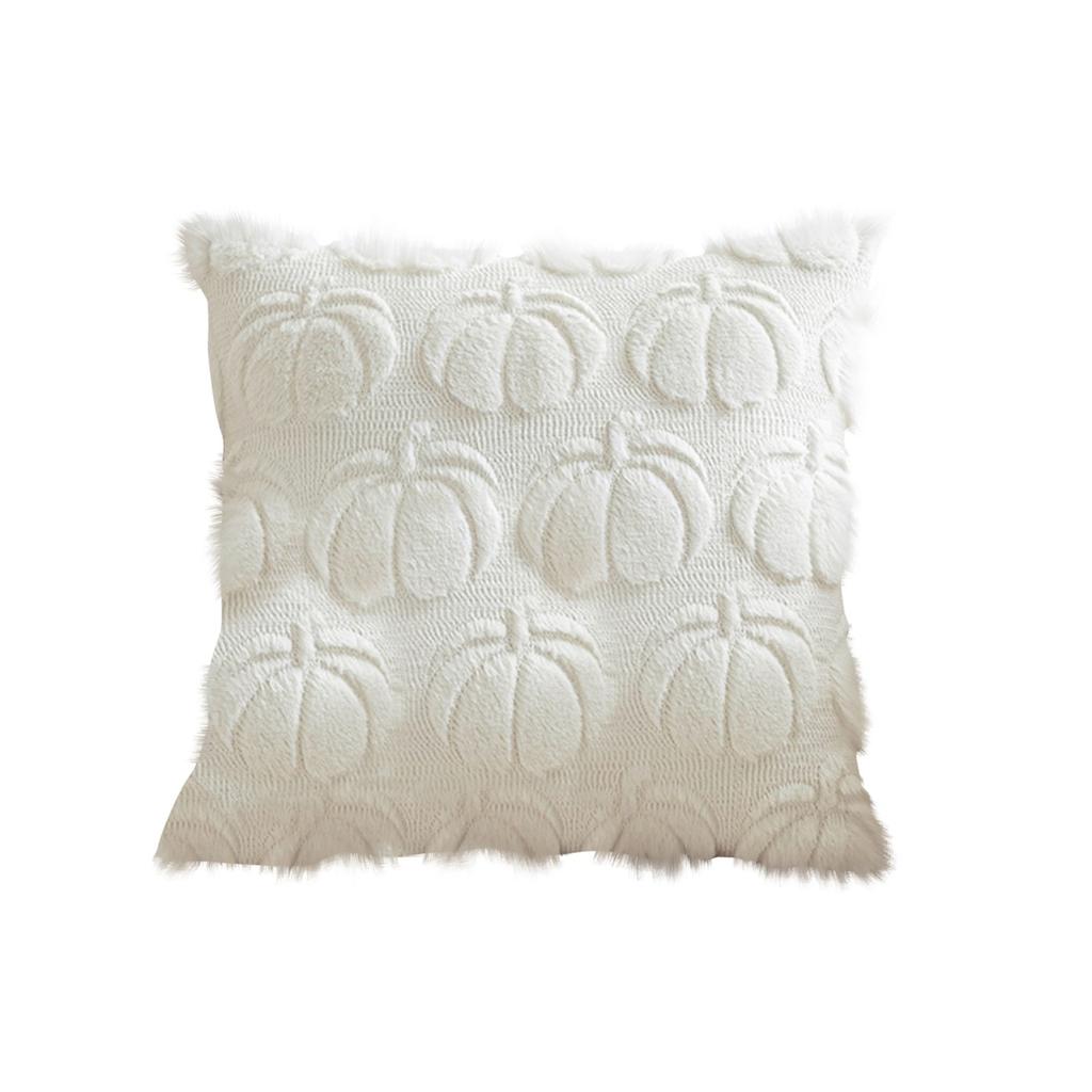 17.7*17.7in Christmas Thanksgiving Pillow Cover Solid Color Cushaw Embroidery Home Pillow Waist Cushion Cover