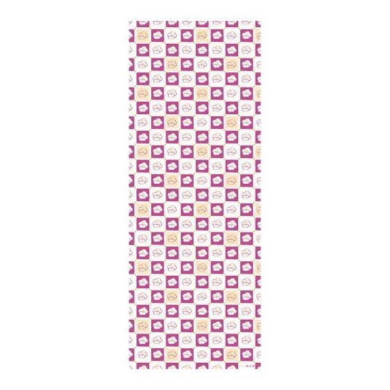 Hamamonyo Tenugui Towel - Otome Tsubaki Off-White, Lattice, Camellia, Retro Modern, Yokohama Traditional Dyeing Technique (Nassen), 100% Cotton, 34cm