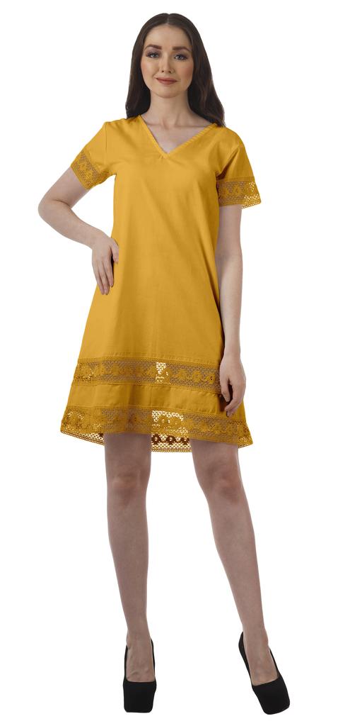 Moomaya Cotton Flex Casual Solid Beach Summer Outfit Womens Cocktail Dresses