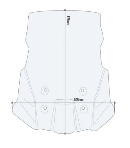 GiVI Windshield Screen for Suzuki V-STROM 1050/XT/DE (2020-2023 Models) [Used]