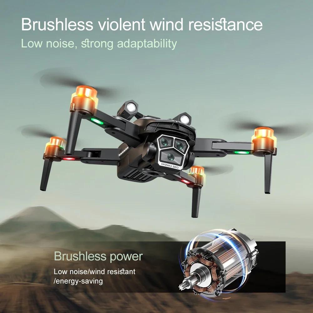 A168 8K Professional Drone 6K HD Dual Camera Drone Brushless Foldable Quadcopter Optical Flow Positioning Aerial Camera Drone