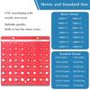 Thread Checker, 28 Nut and Bolt Thread Checker, Bolt Size and Thread Gauge, Thread Checker Standard and Metric, Vktoma Aluminum Bolt and Nut