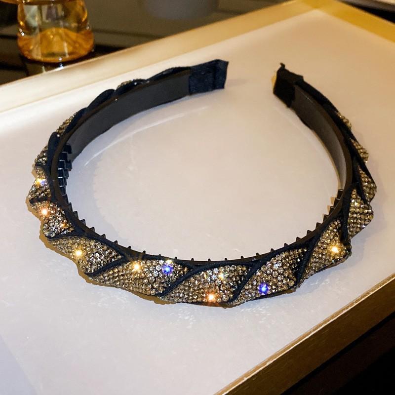 

Модный ретро ободок с бантом из бриллиантов, нишевый дизайн, чувство вкуса, аксессуары для волос для женщин