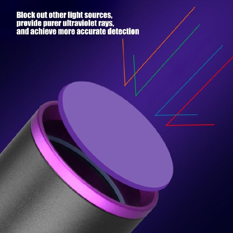 Aluminum Ultraviolets Torch Flashlight 138mm Body Length Great For Easy Handling During Prolonged Gemstones Appraisal