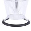 Diamond Honey Bottle Press Type Transparent Glass 200ml Handheld Oil Dispenser For Soy Sauce