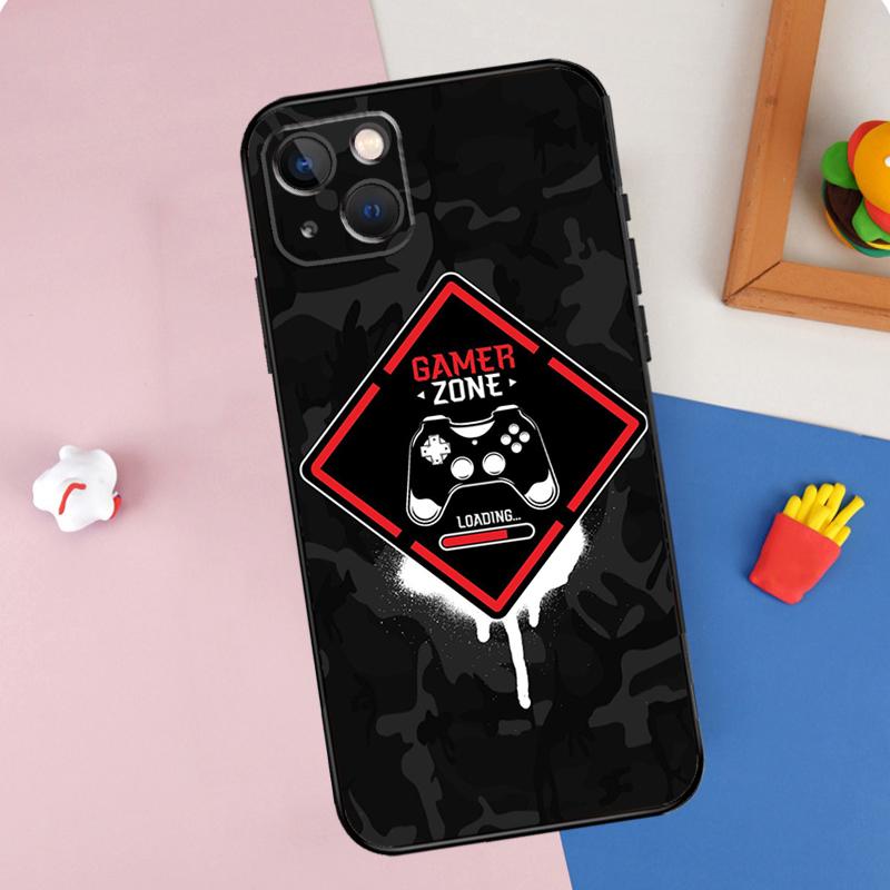 Game Console Gamer Zone Phone Case For iPhone 15 Pro Max 11 12 13 14 16 Pro Max Mini XR 16e 15 16 Plus Cover Shell