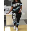 Women 2Pcs Yoga Set Short Sleeve Top High Waist Long Leggings Stretch Fitness Sportswear