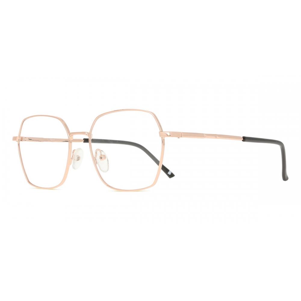 Full Rim Geometric Rose Gold Smartbuy Collection Alexvaugh 913f Fashion Women Eyeglasses