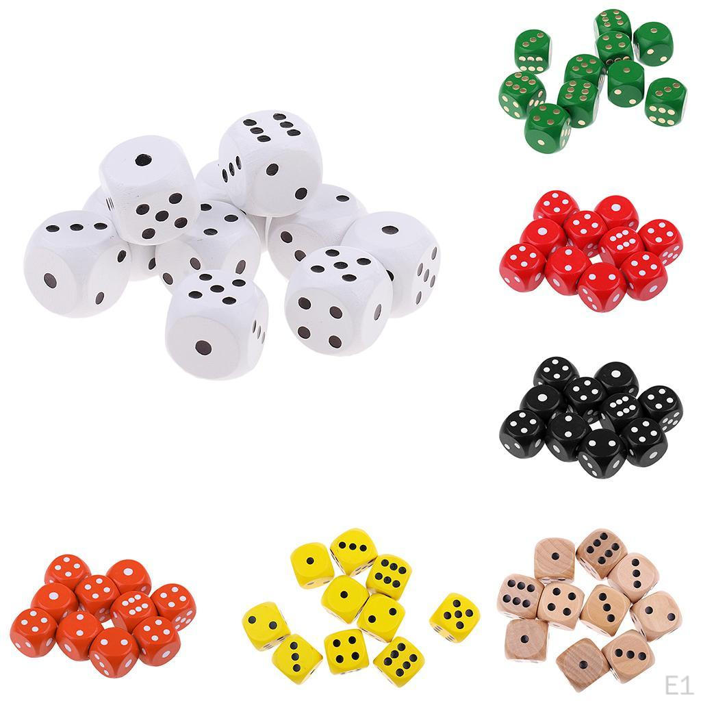 10 Sided Dices Spotted D6 Dies For DND Party Roleplay toys