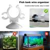 Yousheng 5 Pcs Aquarium Suction Cup Double-ended Buckle for Square And Round Tube Fish Tank Oxygen Tube Hose Pump Power Cord Buckle Wire Finisher