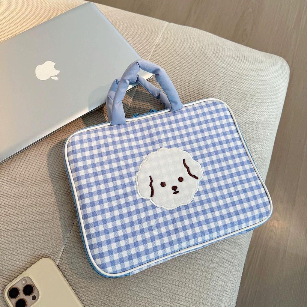 Manica a quadri carina: Adatto per iPad Pro da 11 pollici e laptop da 14 pollici, Borsa protettiva