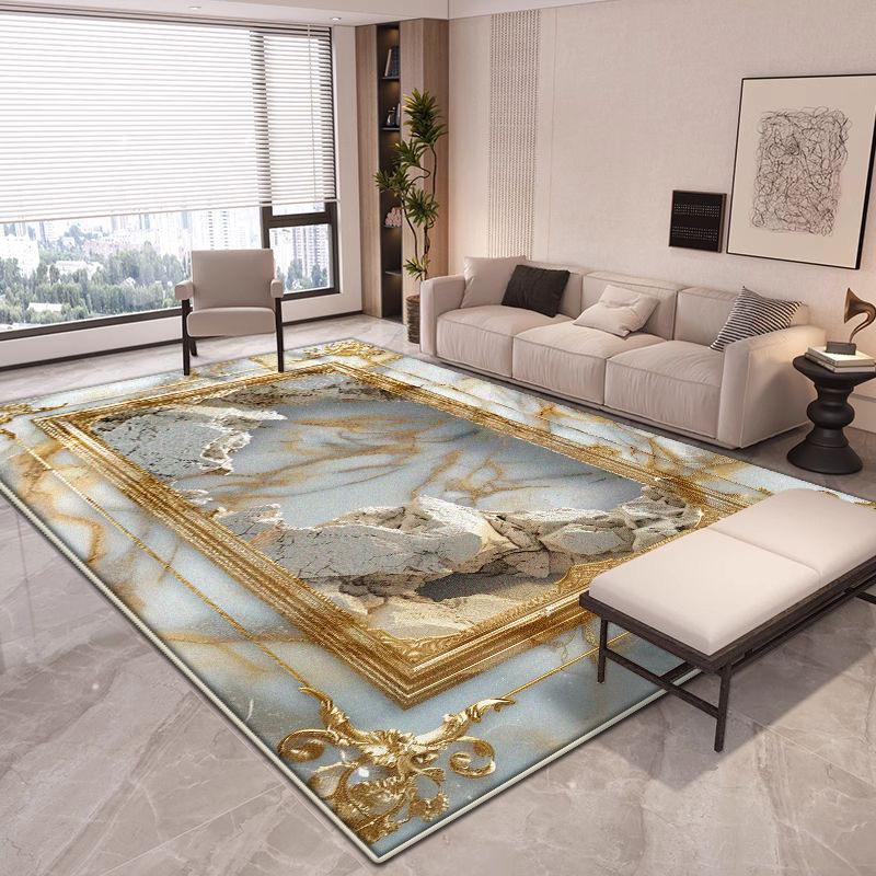 Tappeto Grande Astratto di Lusso per Soggiorno Decorazione Moderna Tappeti per Casa Antiscivolo Tappetini per Camera da Letto Salotto Facili da Pulire Tappetino Ingresso