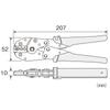 HOZAN Crimping Tool insulated crimp Crimping Applicable (for terminals) Pliers, sizes 0.3/0.5/1.25/2 P-743