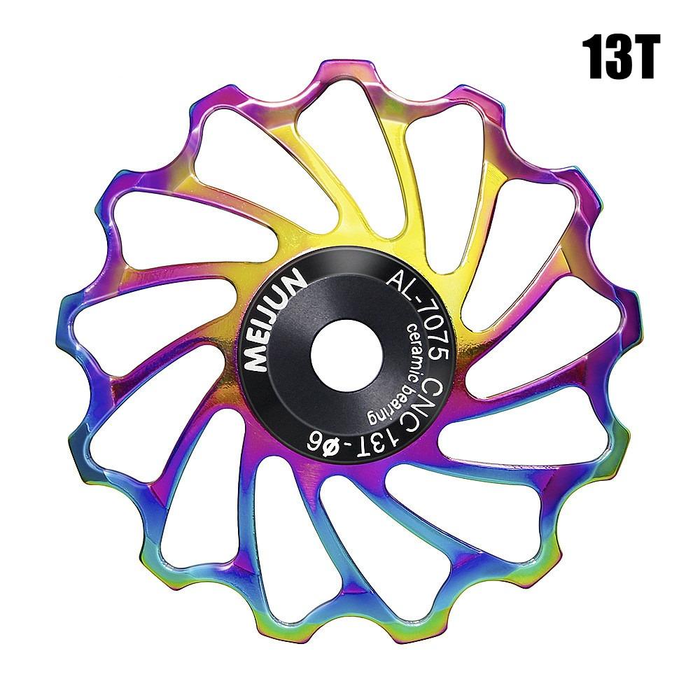 

Шкив велосипедного заднего переключателя шкив AL7075 CNC велосипедный стальной шкив подшипник детали трансмиссии 13T