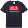 Halte den Einwanderer Deportiere den Rassisten Slogan Unisex T-Shirt
