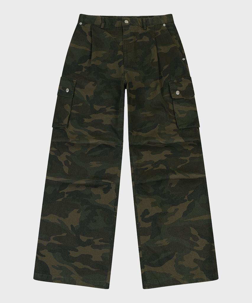 RESSAC Nomad Camo Parachute Cargo Pants Khaki