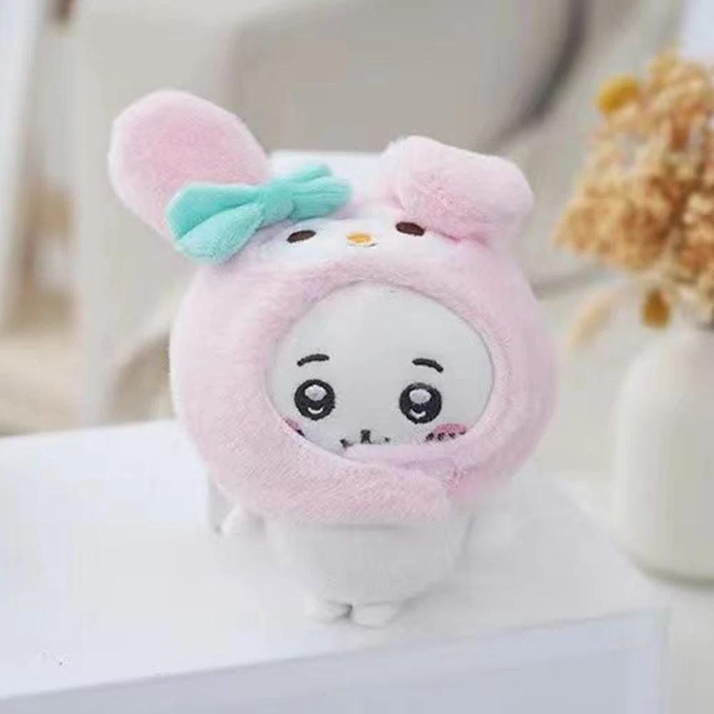 Cute Cross-Dressing Jiyi Plush Doll Jiyi Headgear Self-Deprecating Bear Keychain Bag Pendant Girl Gift