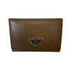 Used PRADA Prada Saffiano Trifold Wallet Brown