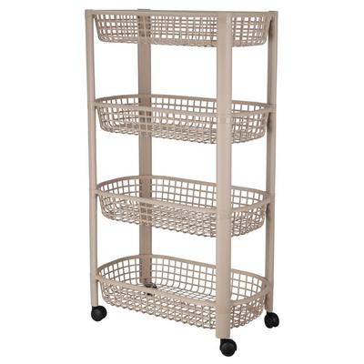 Beige Kitchen Trolley 46.5X26Xh78.8 Cm