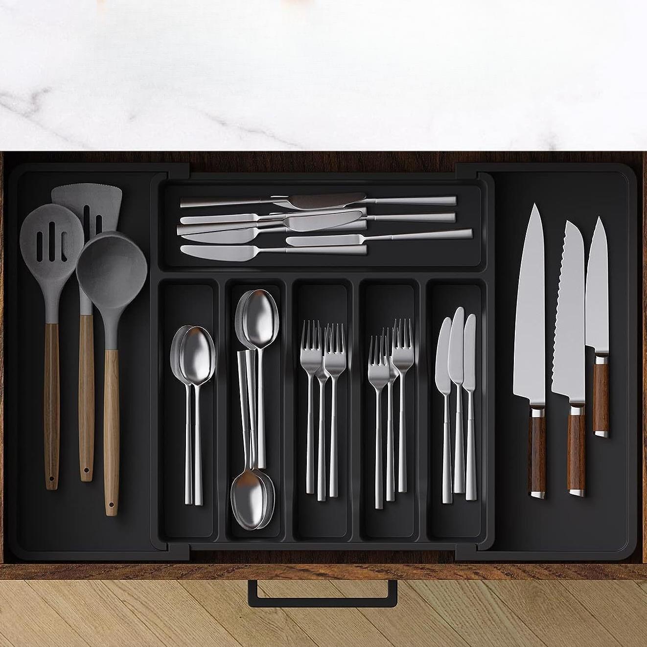 Расширяемый органайзер для столовых приборов — фото 3