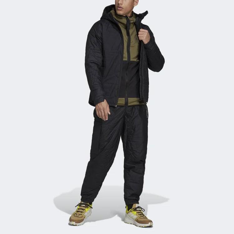 Adidas Outdoor Long Sleeve Cotton Jacket Men Jacket Black GQ3698