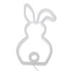 Plastic Bunny Neon Light USB Battery Powered Easter Bunny Sign LED Bunny Night Light  Wedding Party