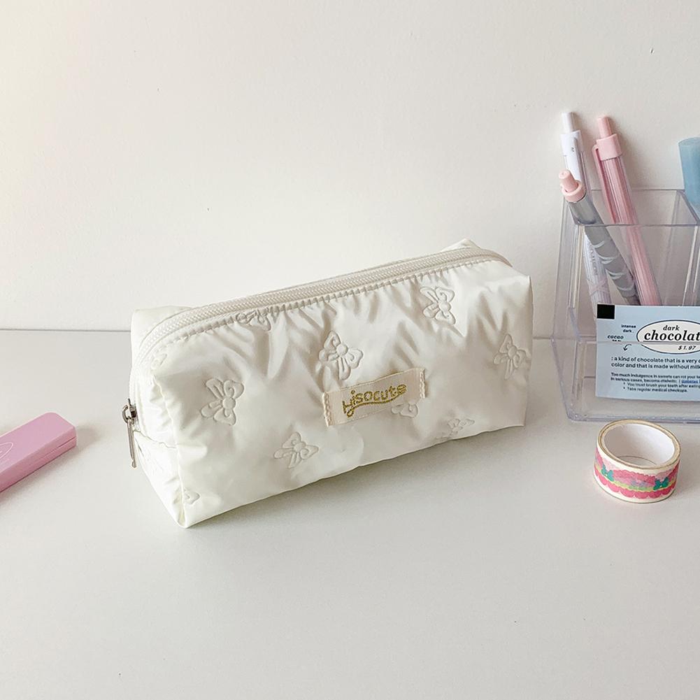 Bowknot Y2K Butterfly Pencil Case Korean Aesthetic Large Capacity Stationery Bag Desktop Storage Multi Function Cosmetic Pen Pouch for Students Gift
