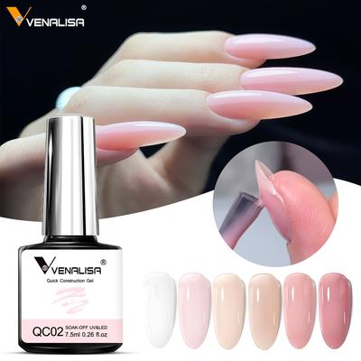 7,5ml Gel γρήγορης κατασκευής, ημιδιάφανο βερνίκι νυχιών με ζελέ, ενισχυτικό τζελ απορρόφησης