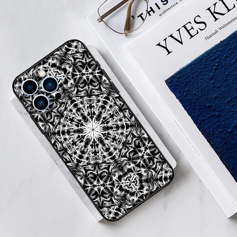 Mandala Pattern Case For iPhone 17 Air 15 14 13 12 11 16 Pro Max Mini 16 15 Plus 16e Funda Silicone Cover