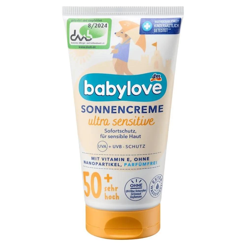 DM Babylove Sun Cream Ultra Sensitive LSF50+, 75ml