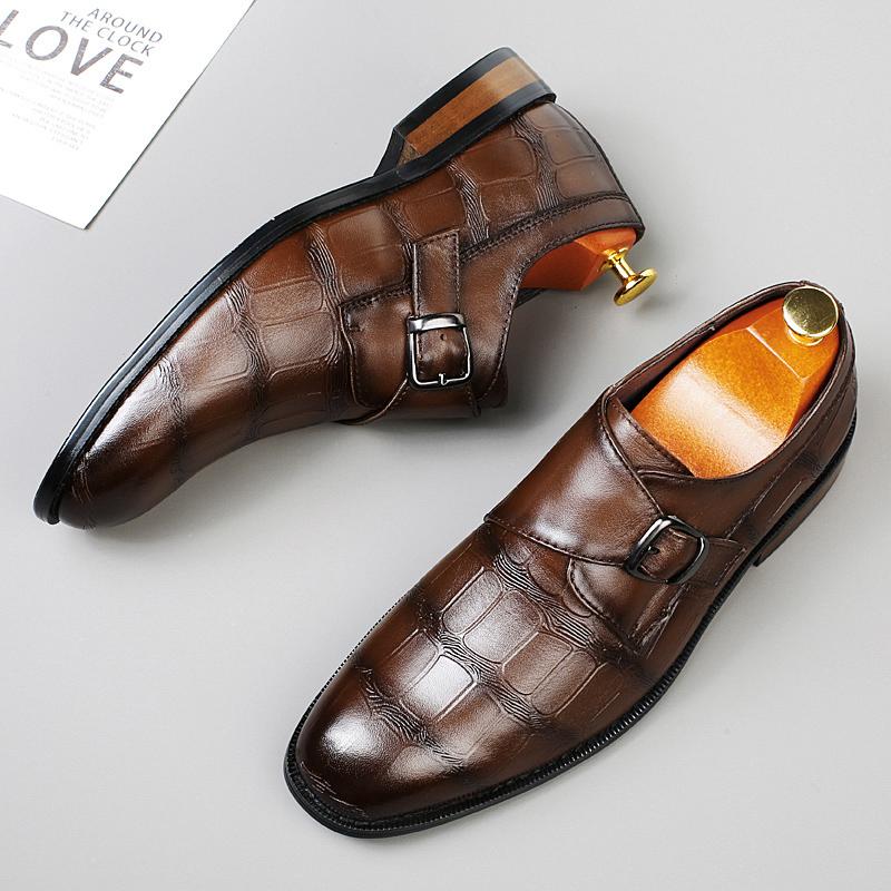 Fashion Designer's New Men's Genuine Leather Shoes Luxurious Banquet Dress Shoes Non Slip Men's Loafers Business Style Free Delivery
