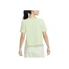 Nike Yoga Dri-FIT Short Sleeve Breathable Crop Top Women Tops Green DM7026-343