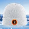 Firefighter emblem circle flame tools Unisex Women Unisex Knitted Hat Beanie Pullover Cap Winter Thermal Warm Christmas Outdoor Cyc