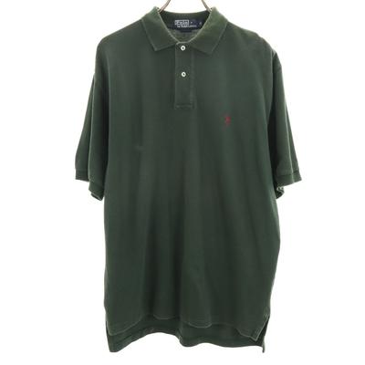 Polo von Ralph Lauren Kurzarm-Polohemd M Tiefgrün Rehbraun Herren Gebraucht