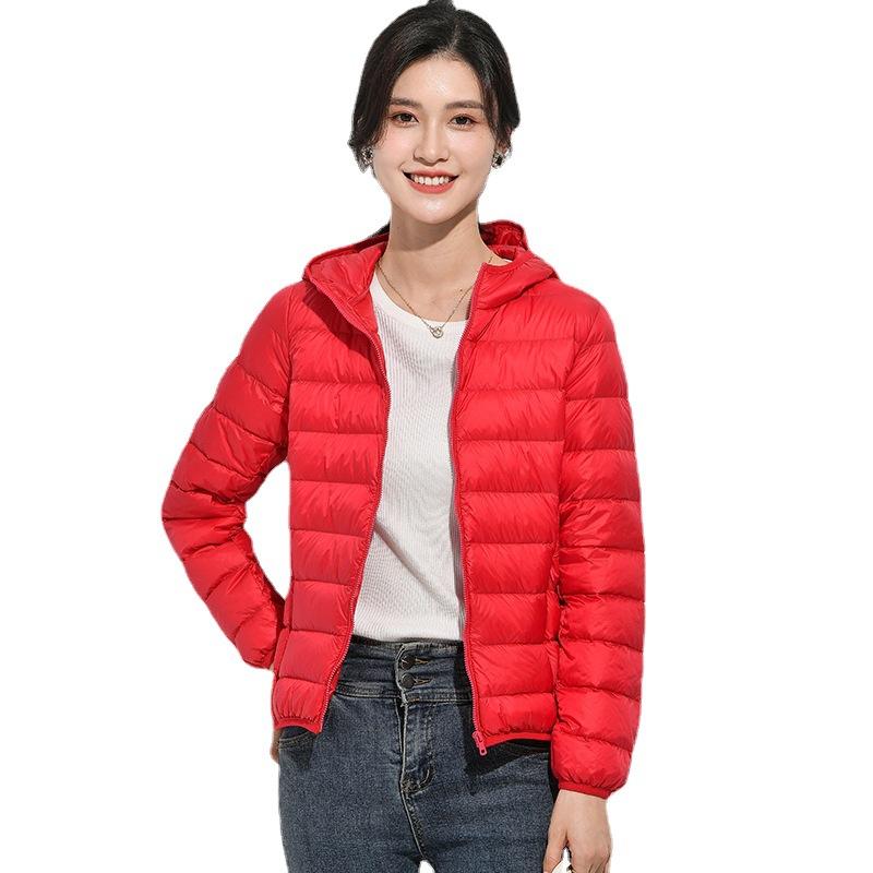 Elegant Thin Section Down Jacket Women's Lightweight Lightweight Light Outdoor Short Section Fall and Winter Jacket Comfortable Personalized Clothes