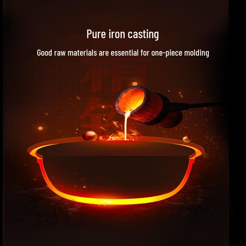 SUPOR 30cm Rust-Resistant Cast Iron Wok