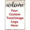 8x12 Inch Retro Custom Metal Plaque Personalized Wall Art For Home Cafe Office Gift