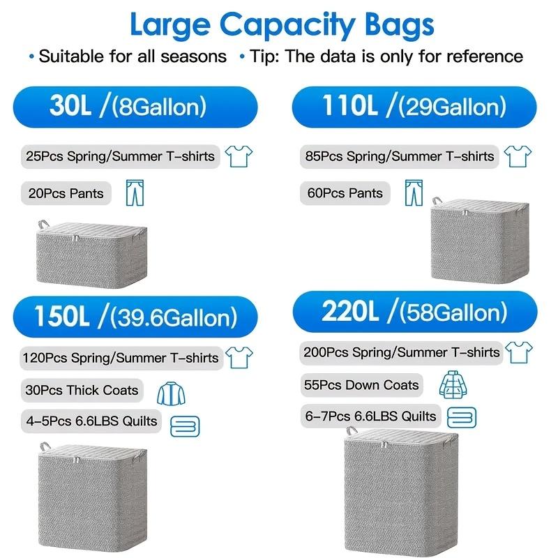 Clothes, quilts, storage bags, household storage boxes, clothes, quilts, wardrobes, dust-proof organizing boxes, moving bags, pa