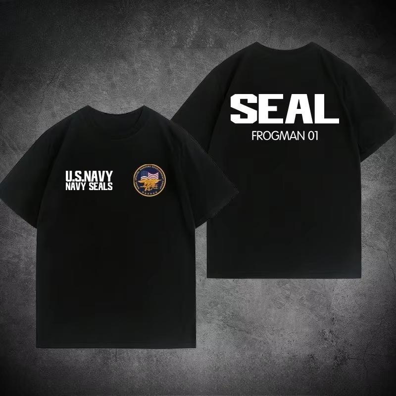 2026 Summer American Navy Seals Themed Tshirt for Military Enthusiasts Style Highquality Unisexs Clothing Women T Shirt