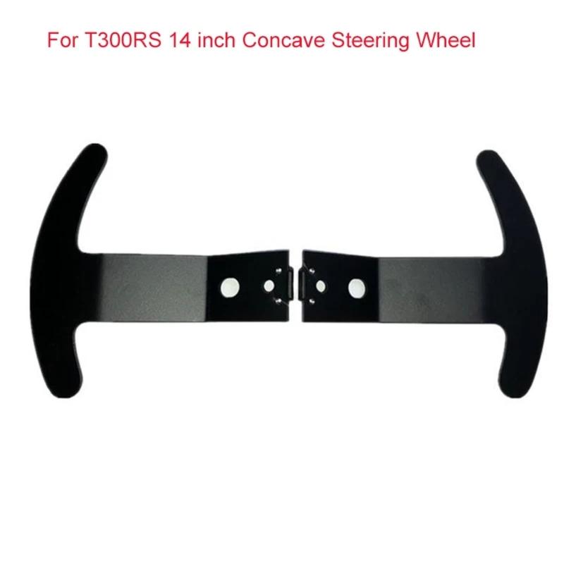 1 Pair Modification Paddles for T300RS Replacement Paddle Shifters Ergonomic Design Fit 14 inch Concave Steering Wheel