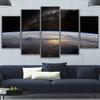 5 Panel Space Universe Planet Landscape Earth Surface Pictures Posters Wall Art Home Decor Canvas HD Prints Paintings Decoration