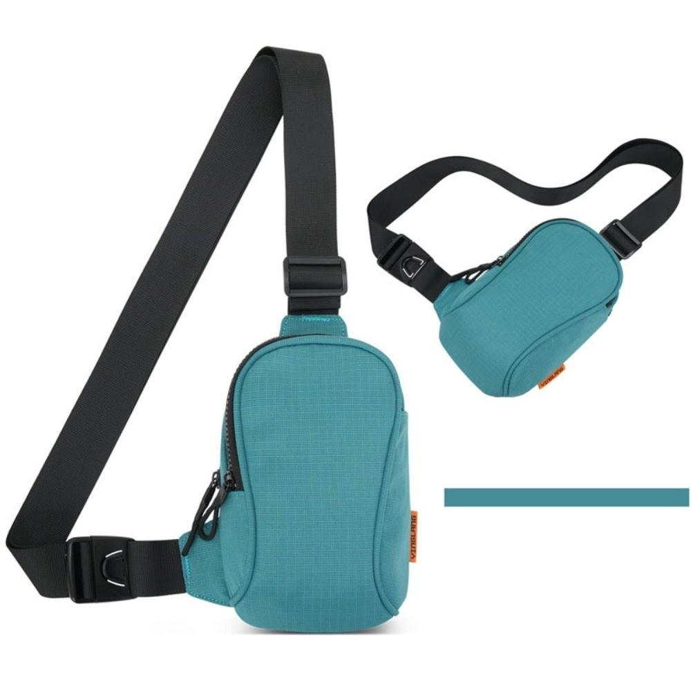 Solid Color Mobile Sports Chest Bag Storage Sports Shoulder Crossbody Bag Mobile Shoulder Bag  Boys