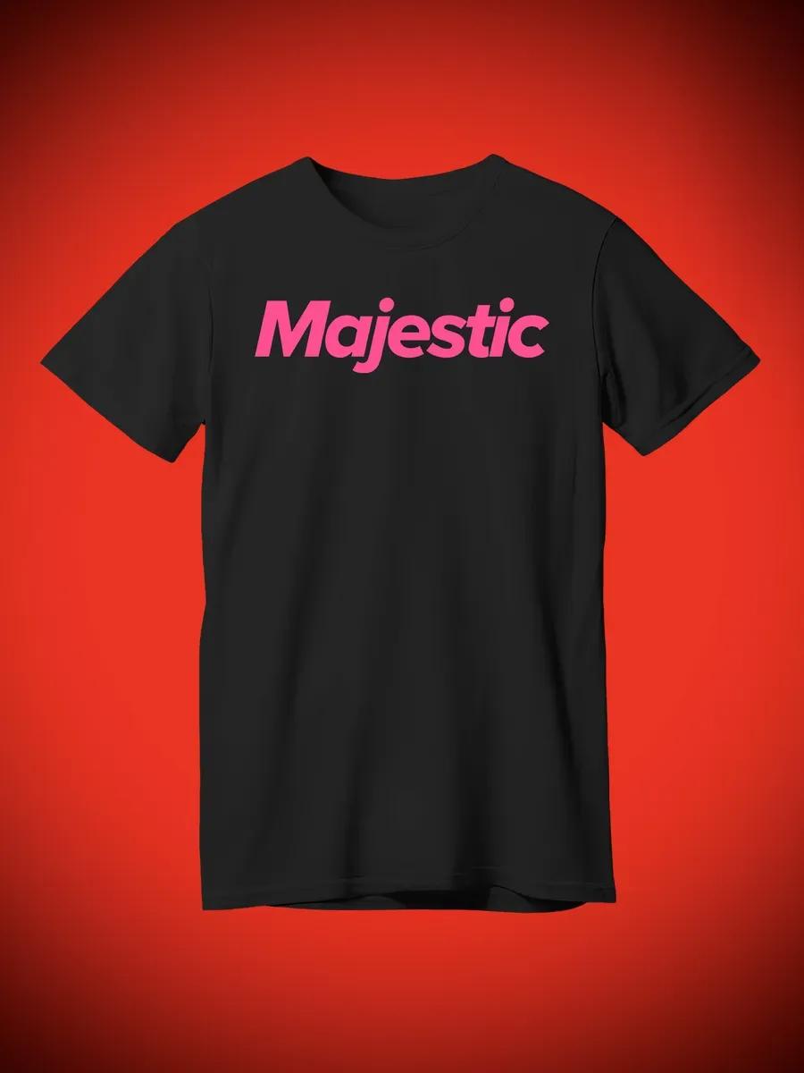 White basic printed T-shirt S