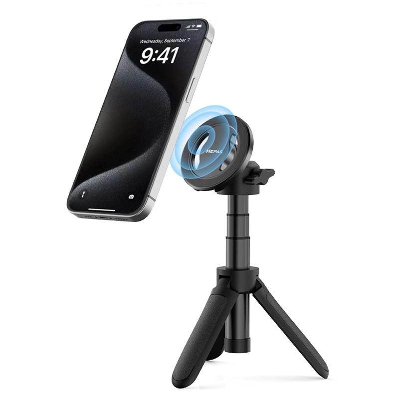 360° Aluminum Magnetic Phone Holder W 1/4 Cold Shoe Photography Fixed Bracket For Iphone 15 14 13 12 Pro Max Magsafe Xiaomi