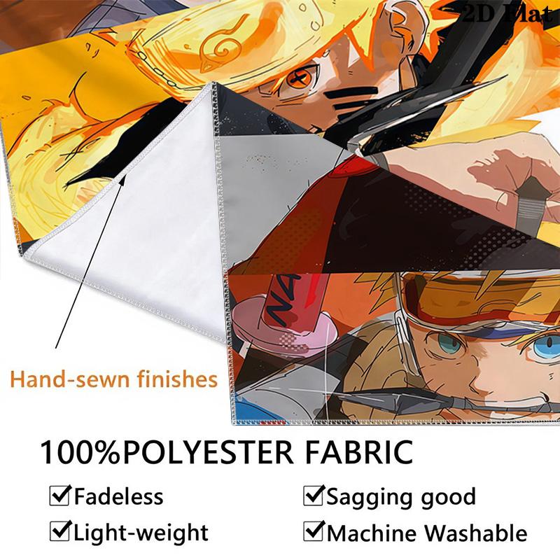 Naruto Evolution Wall Tapestry Aesthetic Wall Hanging Printed Fabric Blanket Decorative Tapestries For Bedroom Living Room Home Decor