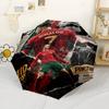 Ronaldo's Legacy Soccer Outdoor Automatic Umbrella Folding Umbrella with 8 Ribs Foldable Design Travel Essential Elegant Women's Umbrella