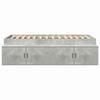 Bed Frame with Drawers Concrete Grey 80 x 200 cm Engineered Wood