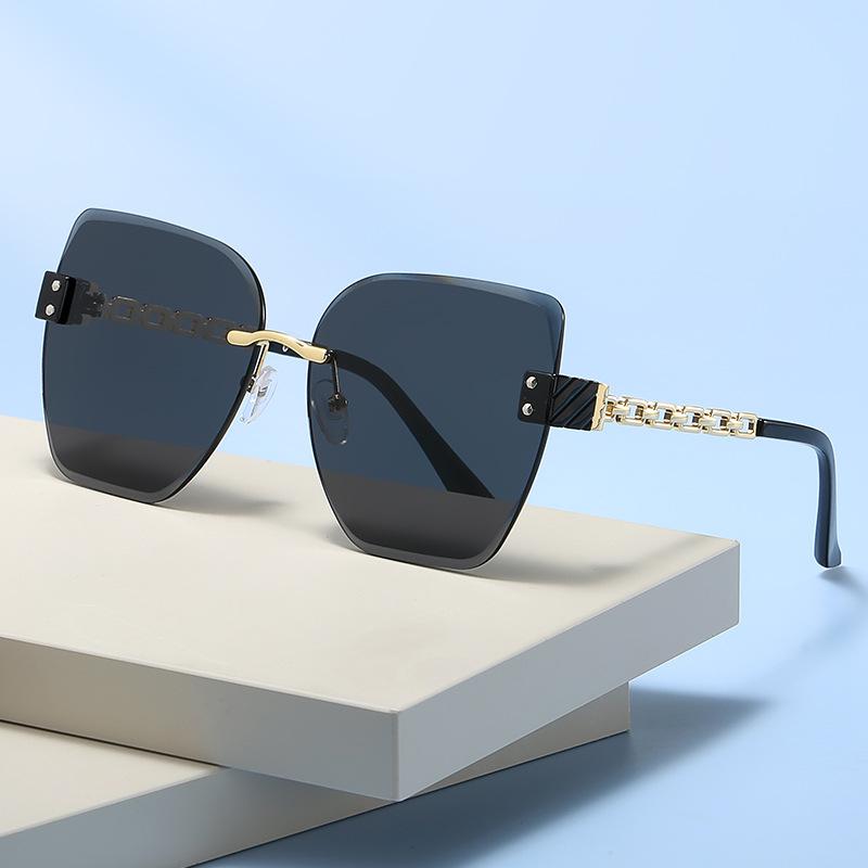 Sunglasses For Women, High-End Driving Sunscreen, Sunglasses With Personality, Large Frame, Round Face And Thin Glasses For Men