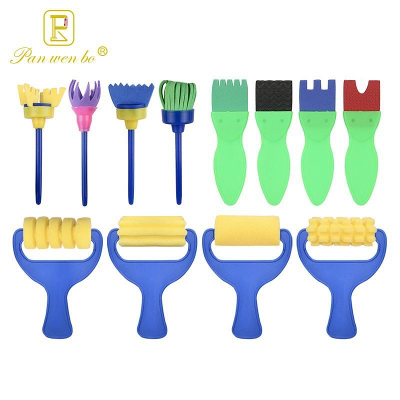 Набор детских художественных губок из 18 предметов: Инструменты для рисования и раскрашивания для детского сада